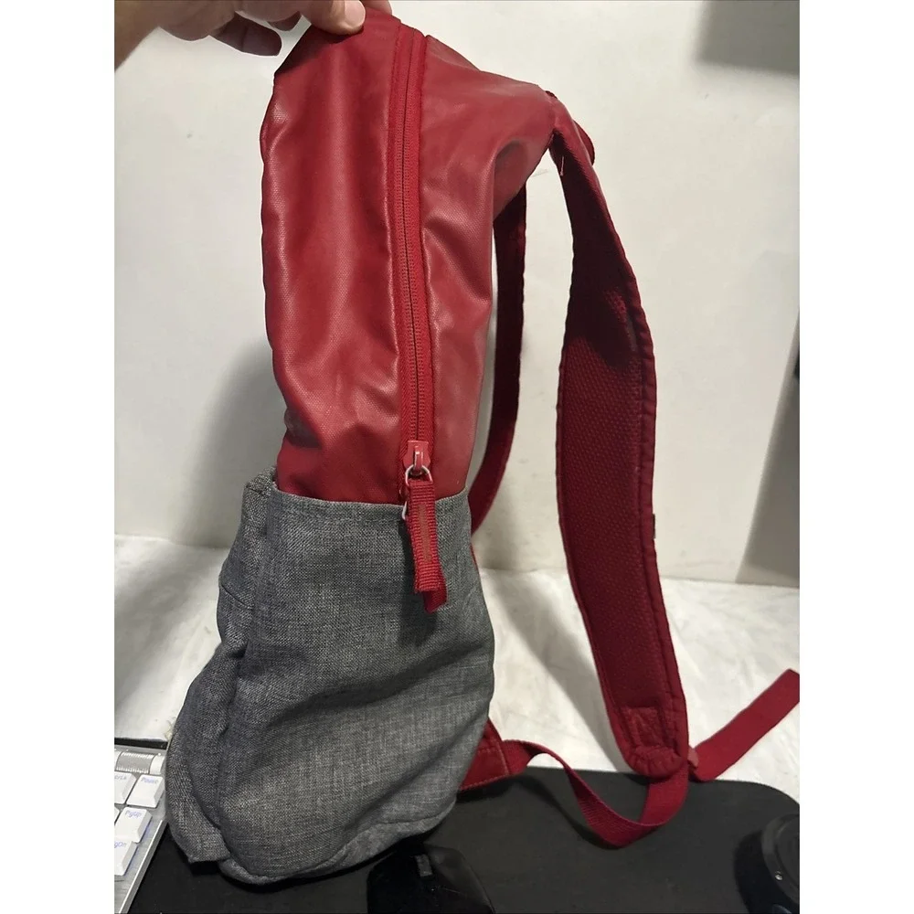 Jordan Backpack Red Grey 17 Inch Mens Jumpman School Sports Bag